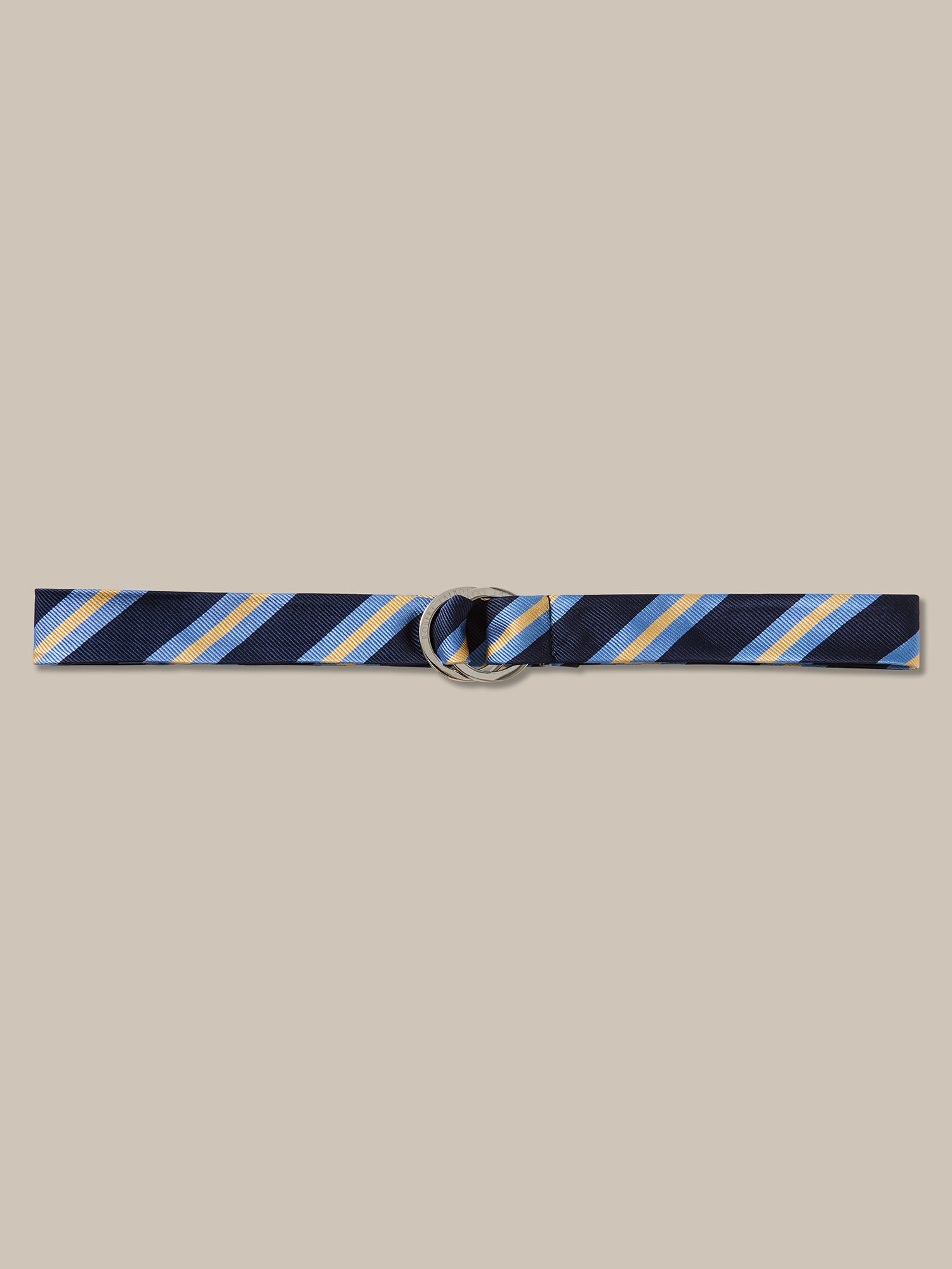 Robert Talbott Buckley cintura seta blu a righe rep
