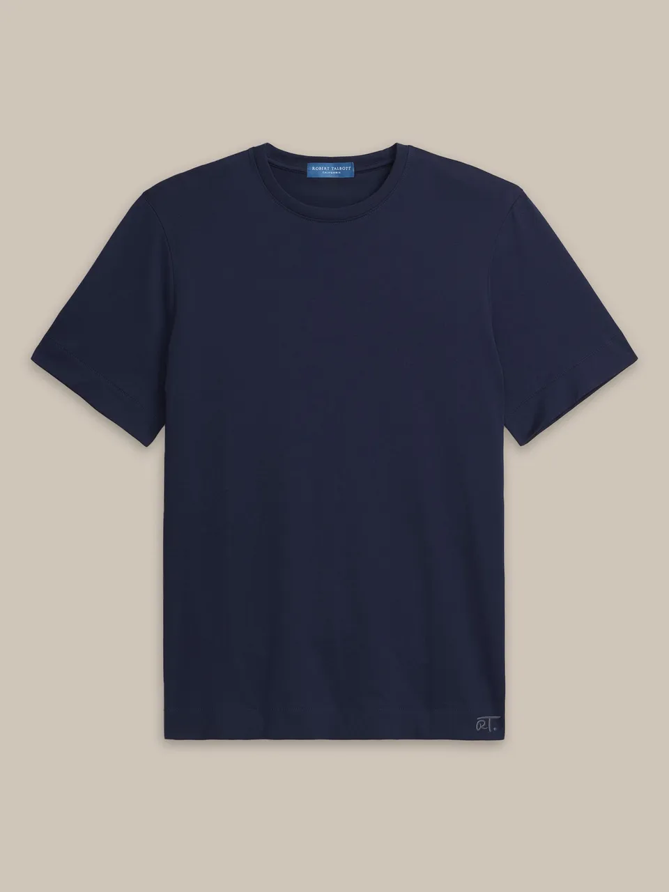 Robert Talbott Dylan t-shirt cotone pima blu navy
