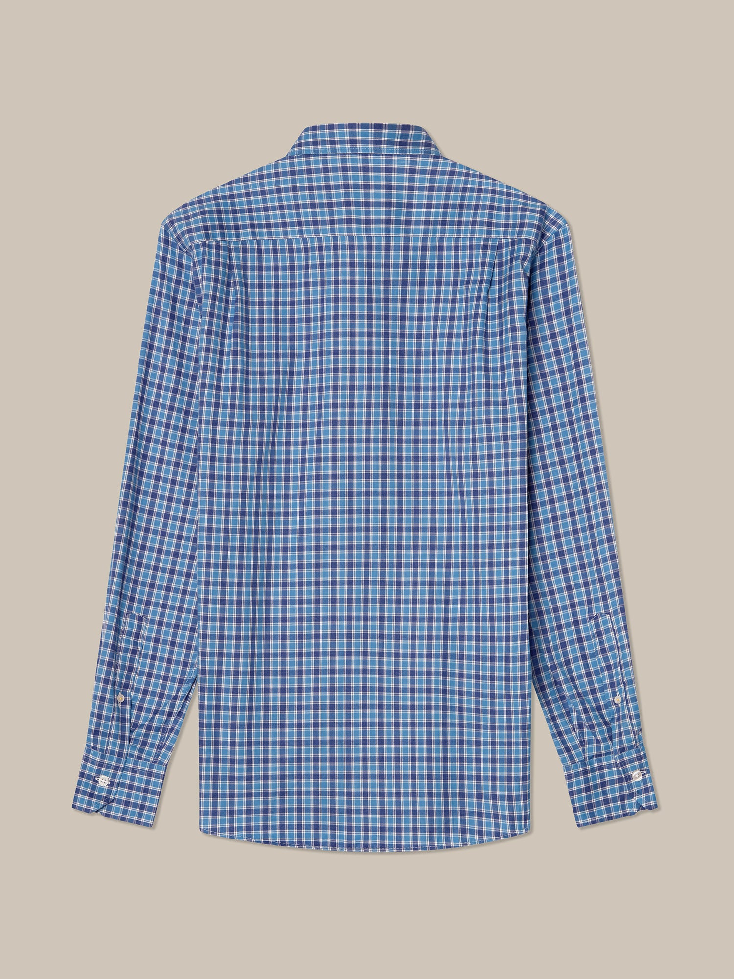 Robert Talbott Reynolds Camicia Blue Multi quadri leggera