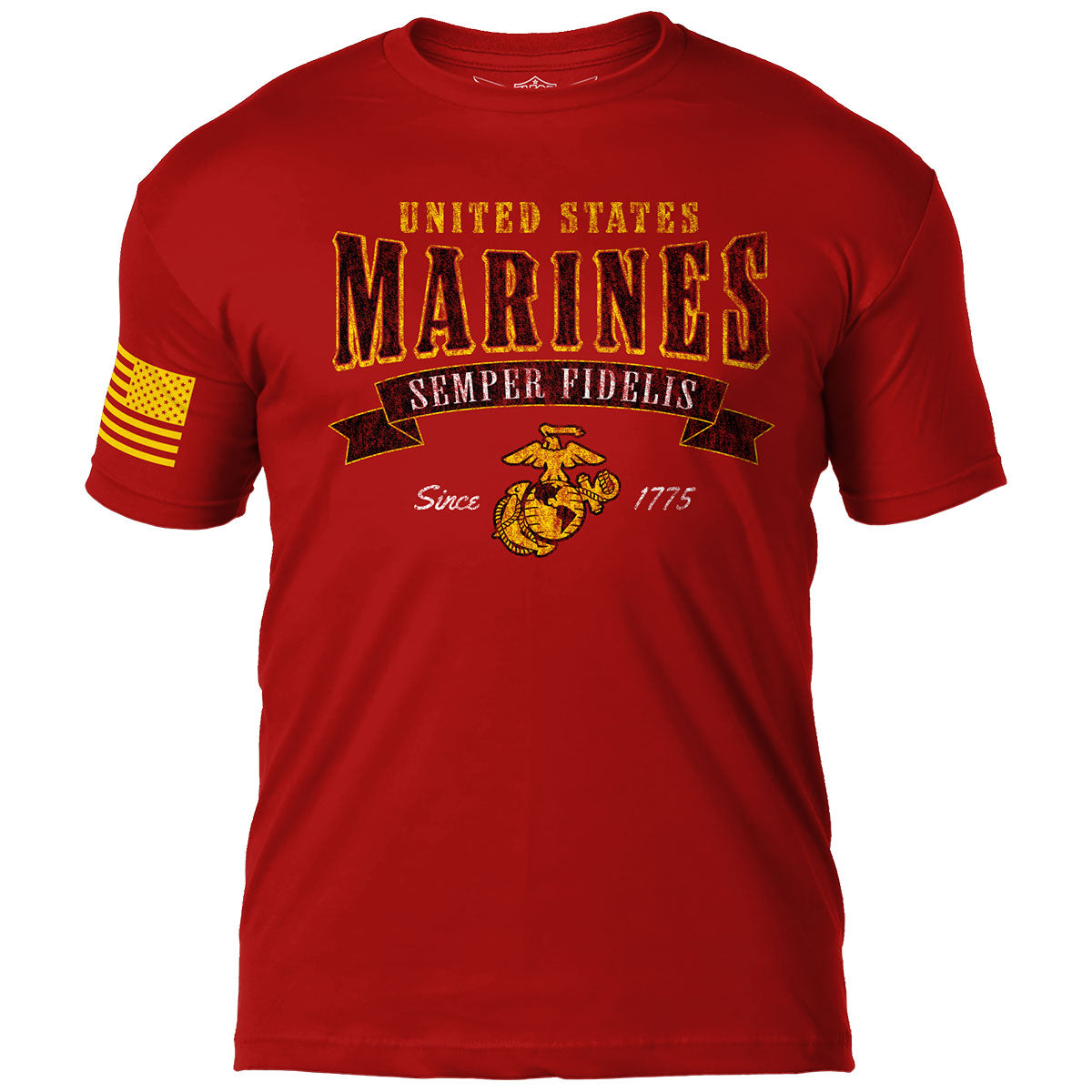 7.62 Design Arched Semper Fi T-shirt uomo cotone scarlatto M