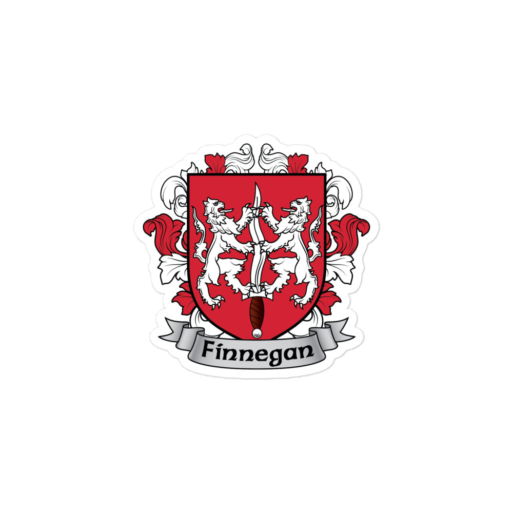 7.62 Design Finnegan Coat of Arms adesivo vinile 7,6x7,6 cm