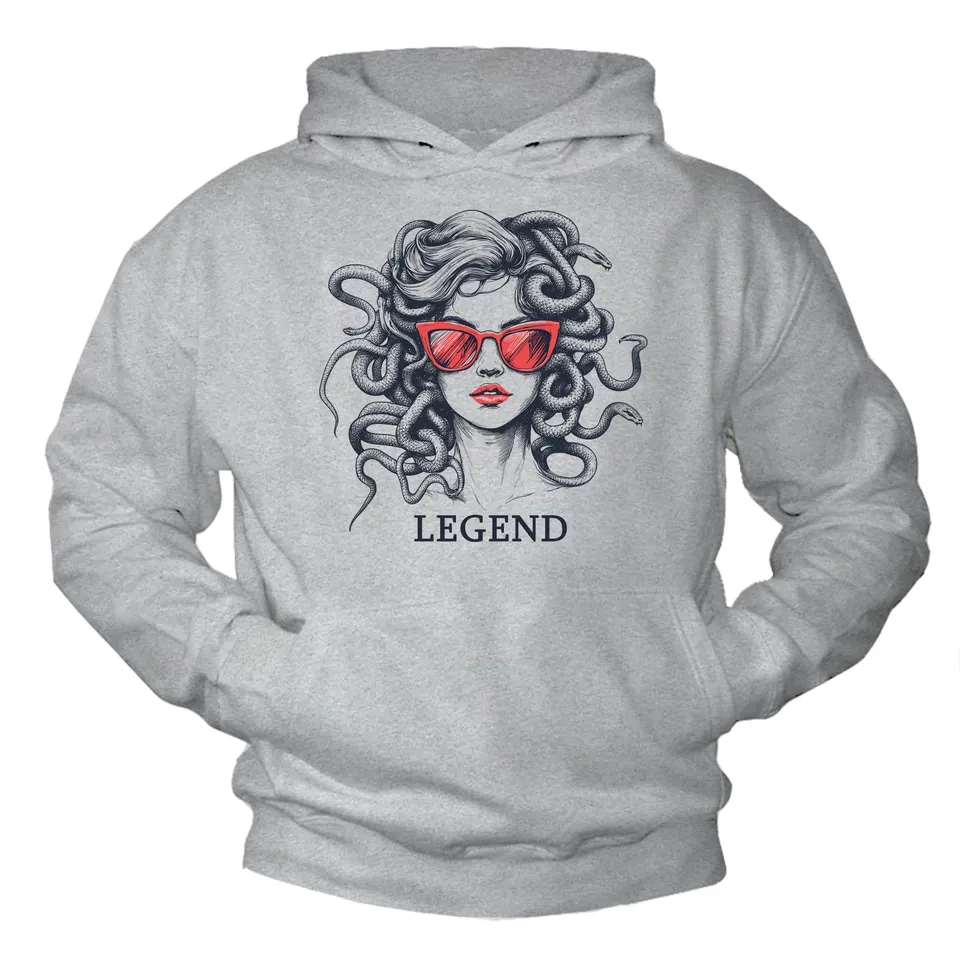 MAKAYA Medusa Felpa con Cappuccio Uomo 3XL Cotone