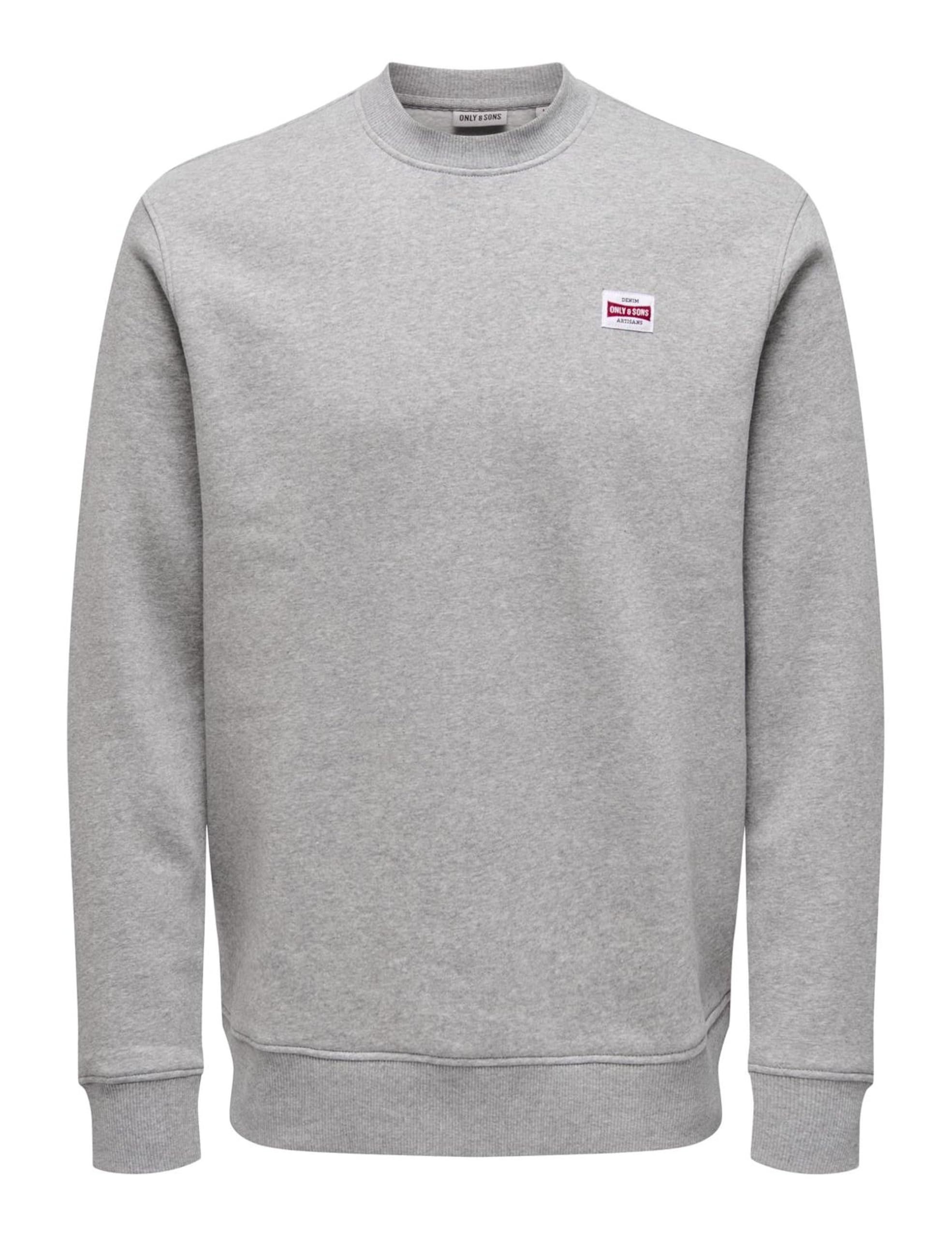 Only & Sons Onsdawson Reg Crew felpa uomo girocollo nera M