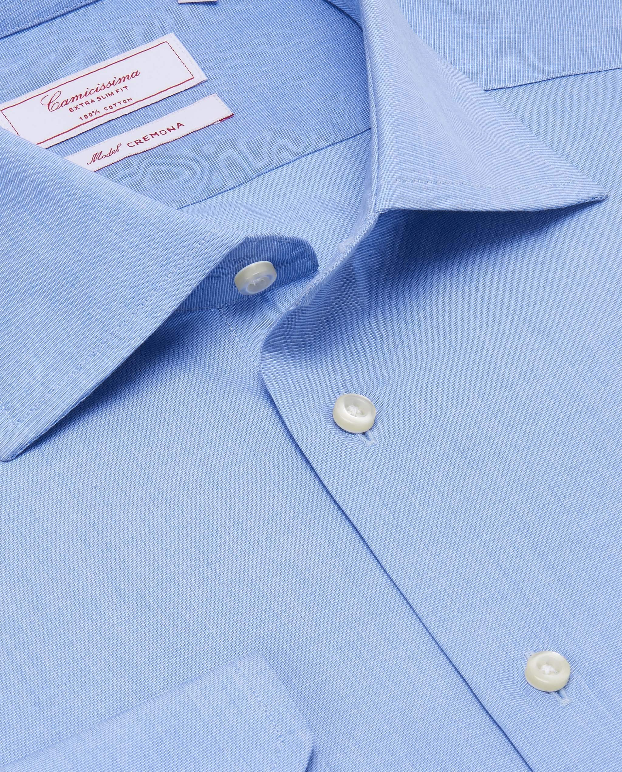 Camicissima Permanent Camicia Azzurra Extra Slim Manica Lunga