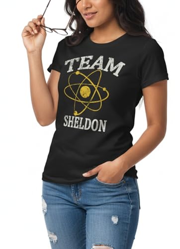 MAKAYA Nerd Team Sheldon maglietta donna nera M cotone