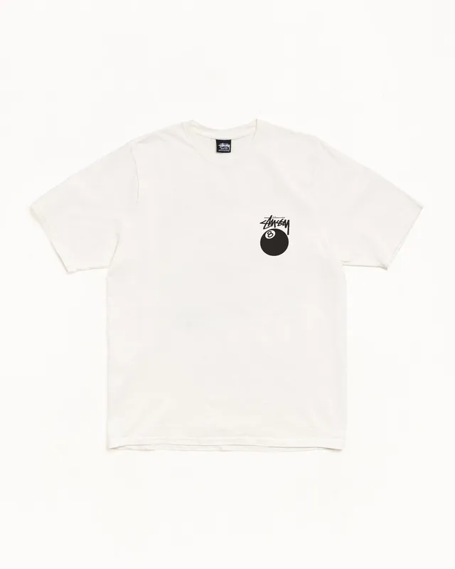 Stussy 8 Ball Tee maglietta naturale 100% cotone