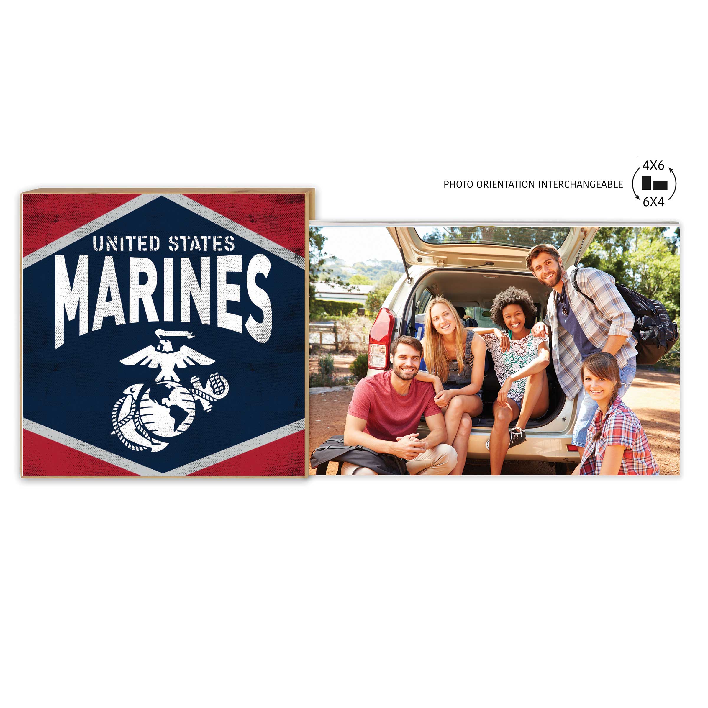 7.62 Design USMC Floating cornice foto 4x6 foto 13x27 cm USA