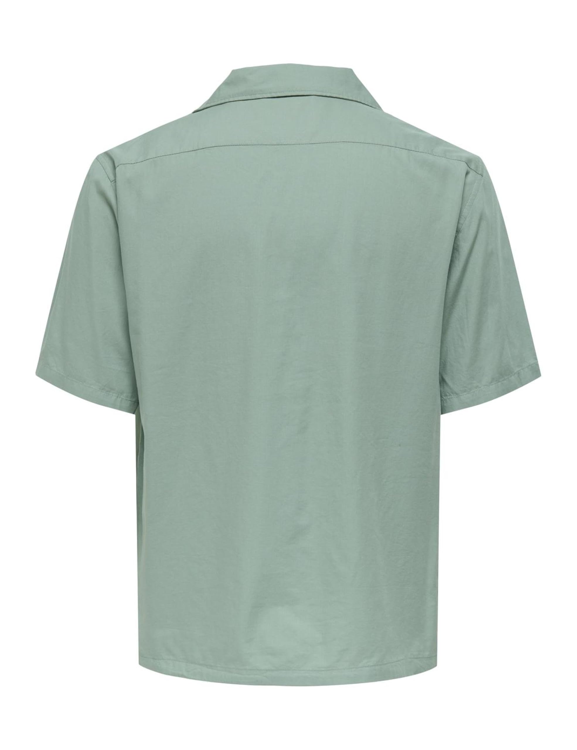 Only & Sons Onsdilem 0300 Resort Camicia uomo Egret manica corta