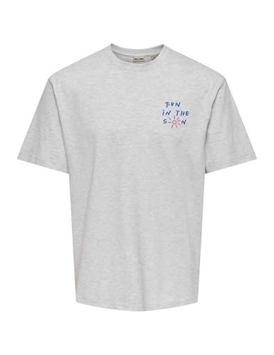 Only & Sons Onsaaron Life RLX maglietta uomo grigio cotone