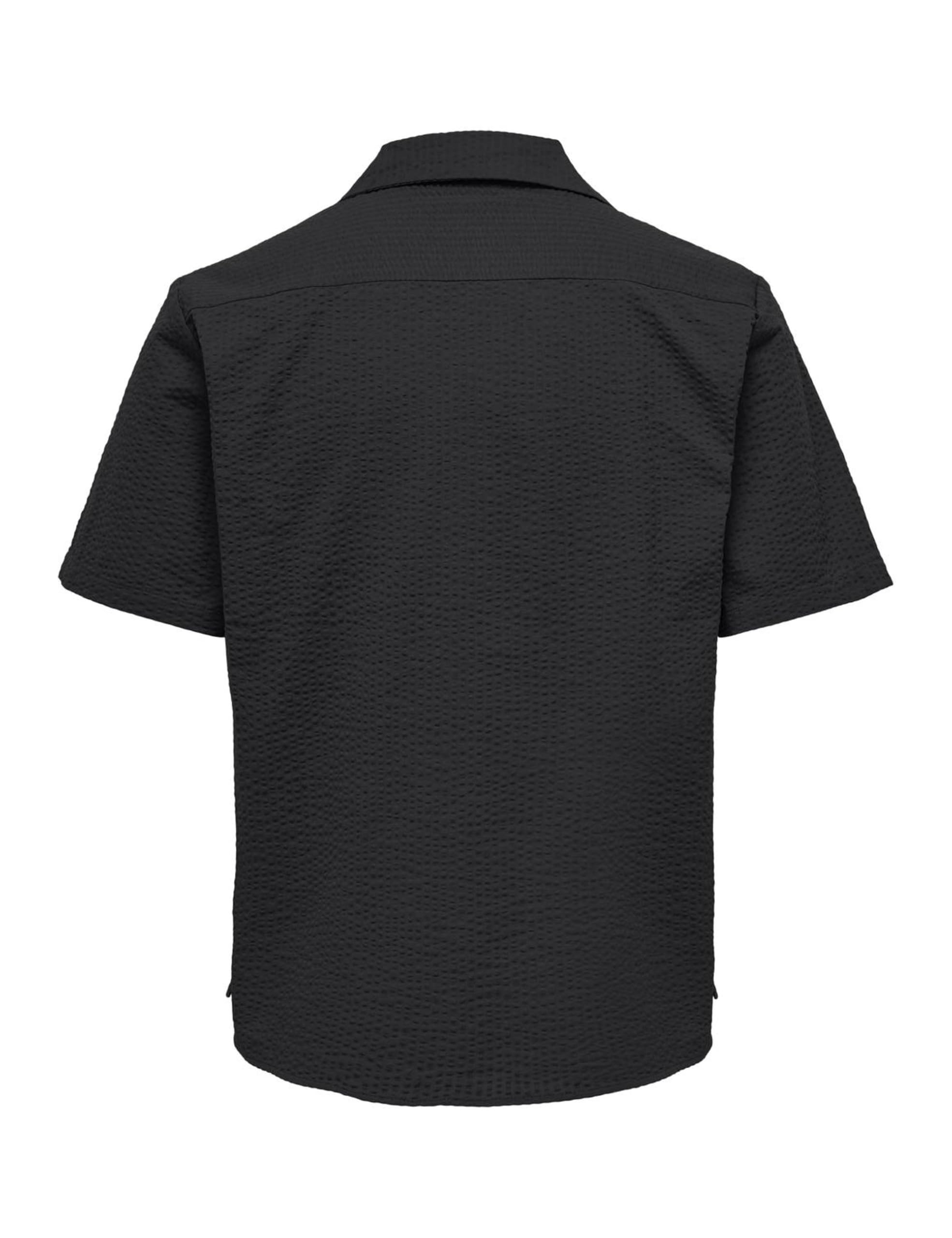 ONLY & SONS Onseye Resort Camicia Uomo Nero Cotone