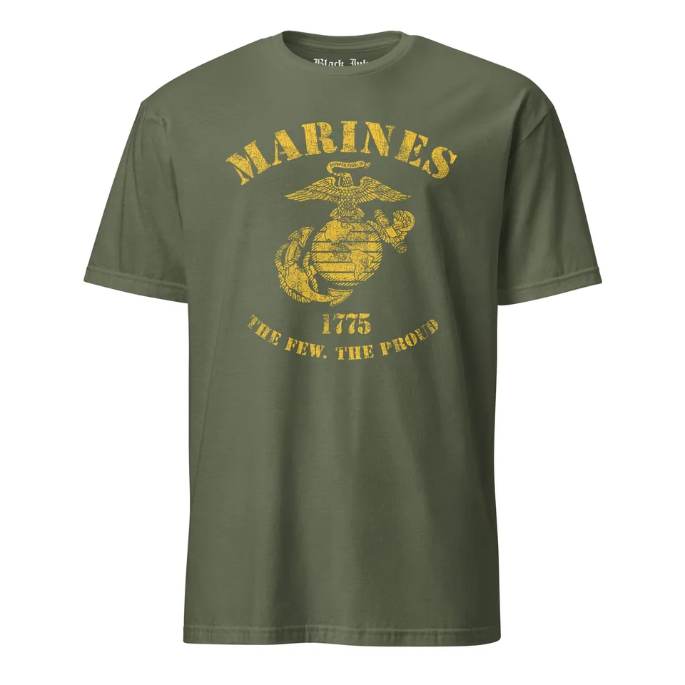 7.62 Design Marines The Few The Proud maglietta uomo verde militare cotone