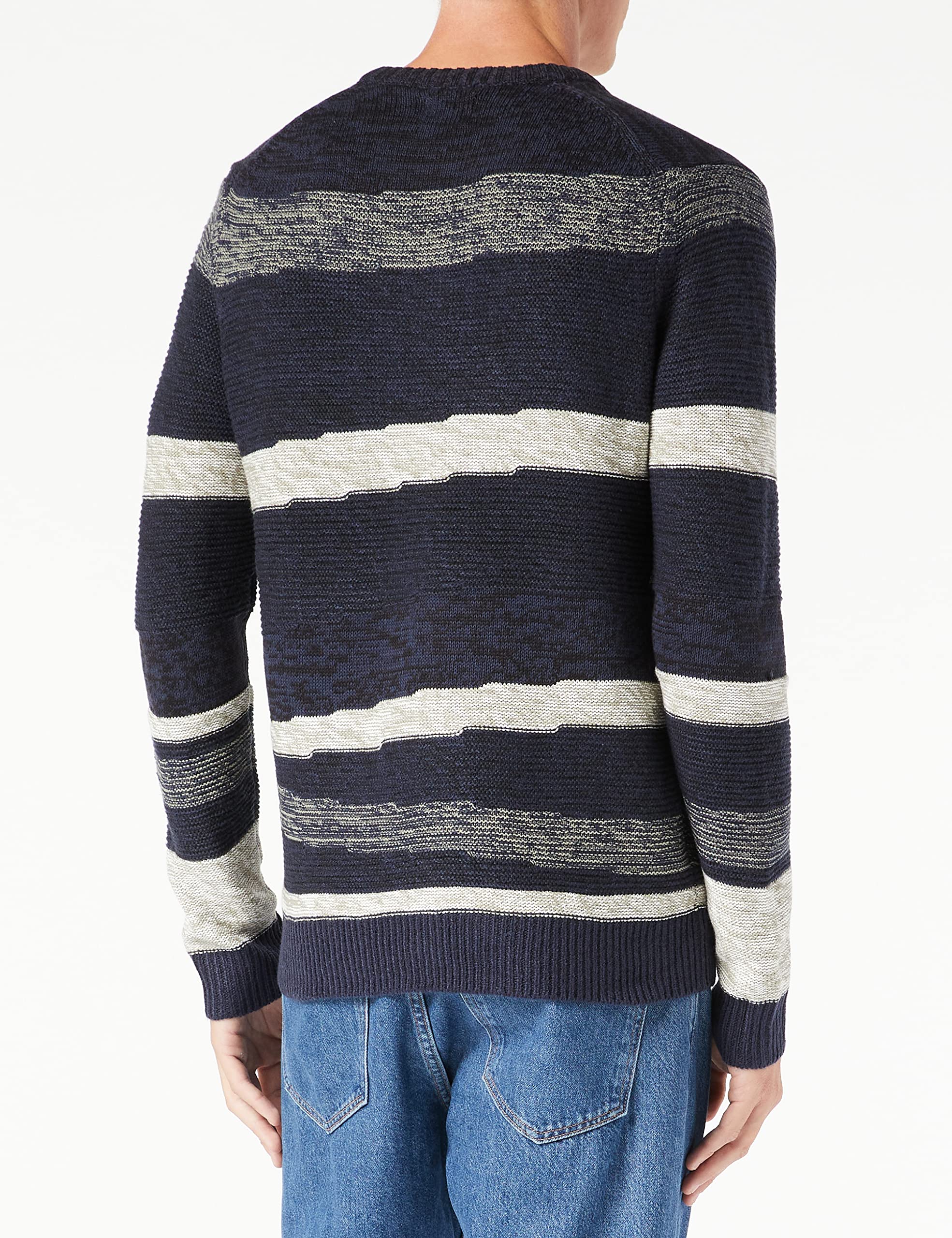 ONLY & SONS maglione uomo motivo girocollo grigio