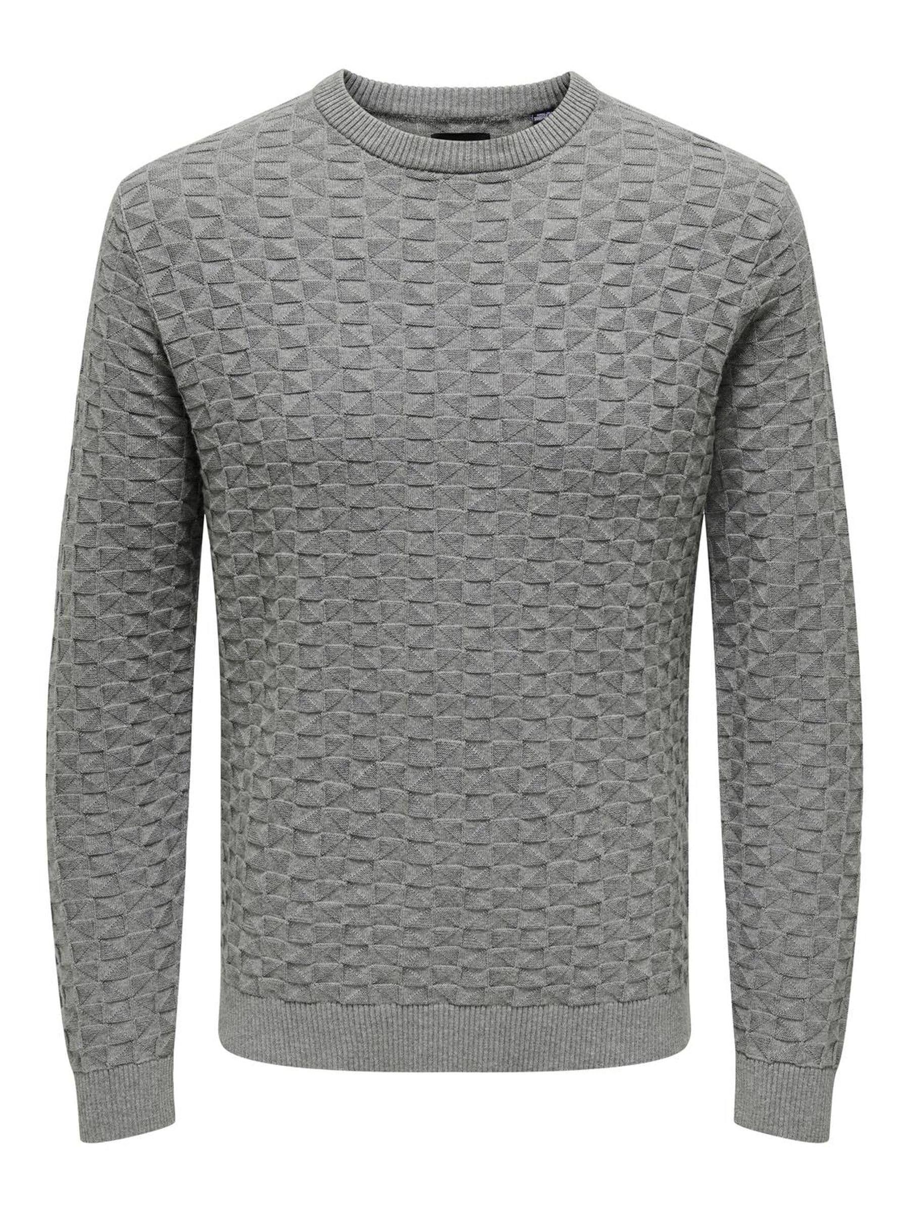 Only & Sons Onskalle Maglione Uomo Nero Girocollo