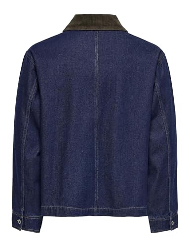 Only & Sons Onskaizen Rinse Giacca Denim Uomo XL Bottoni