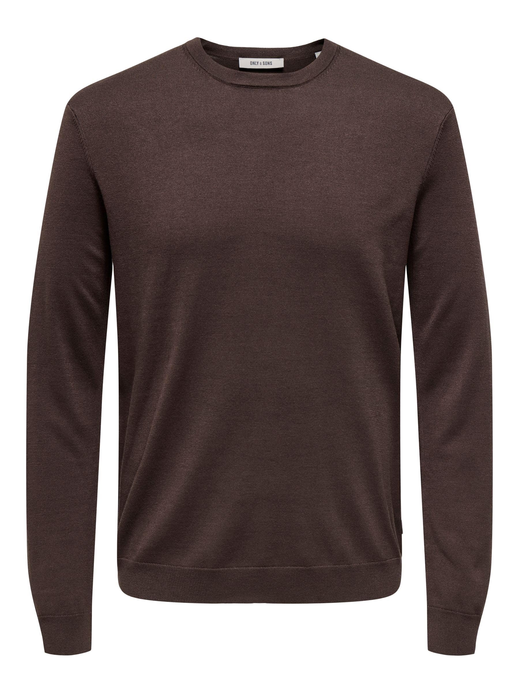 Only & Sons Onswyler Maglia Uomo S Caffè Girocollo