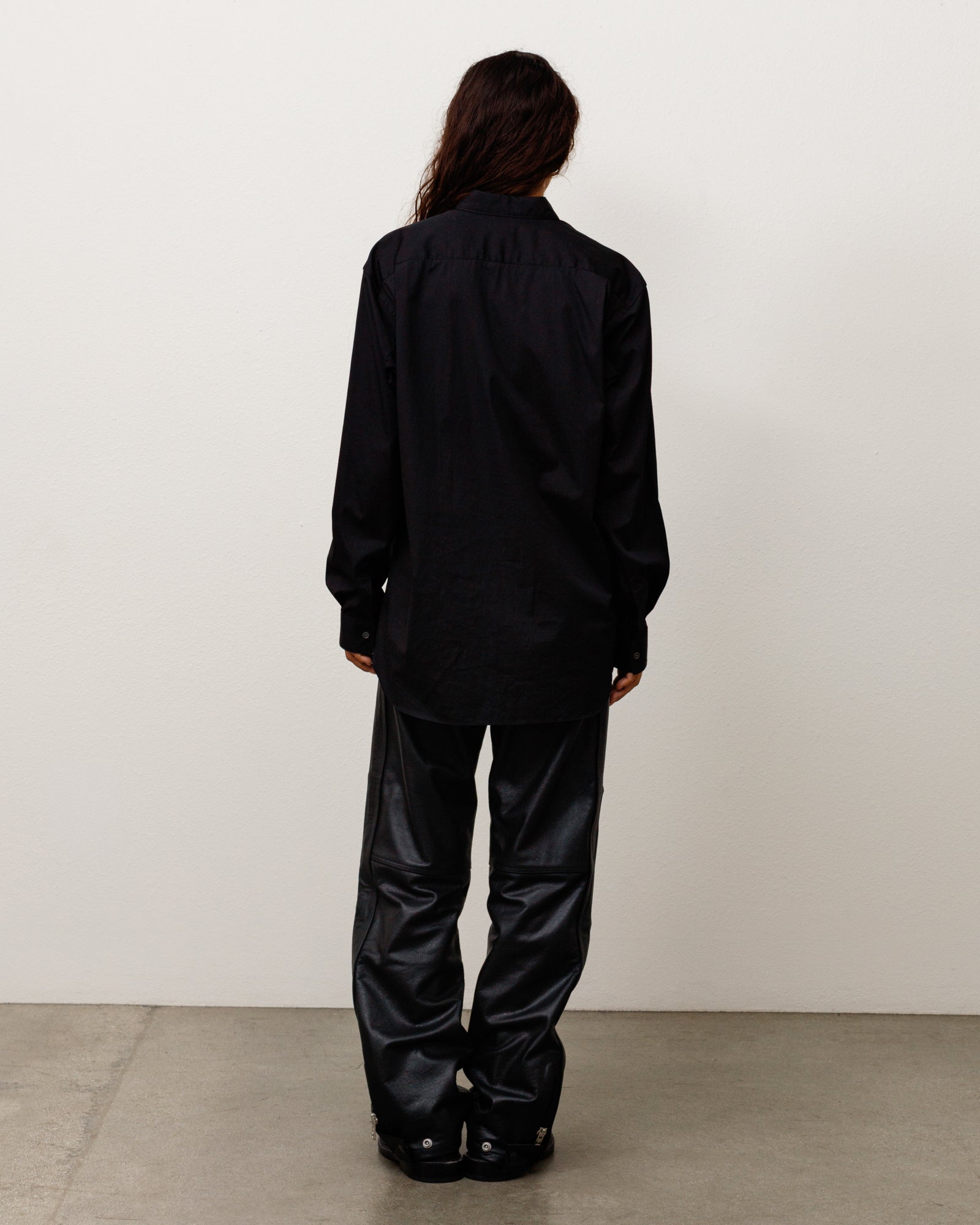 Stussy Pantaloni Moto in Pelle pantaloni pelle Black