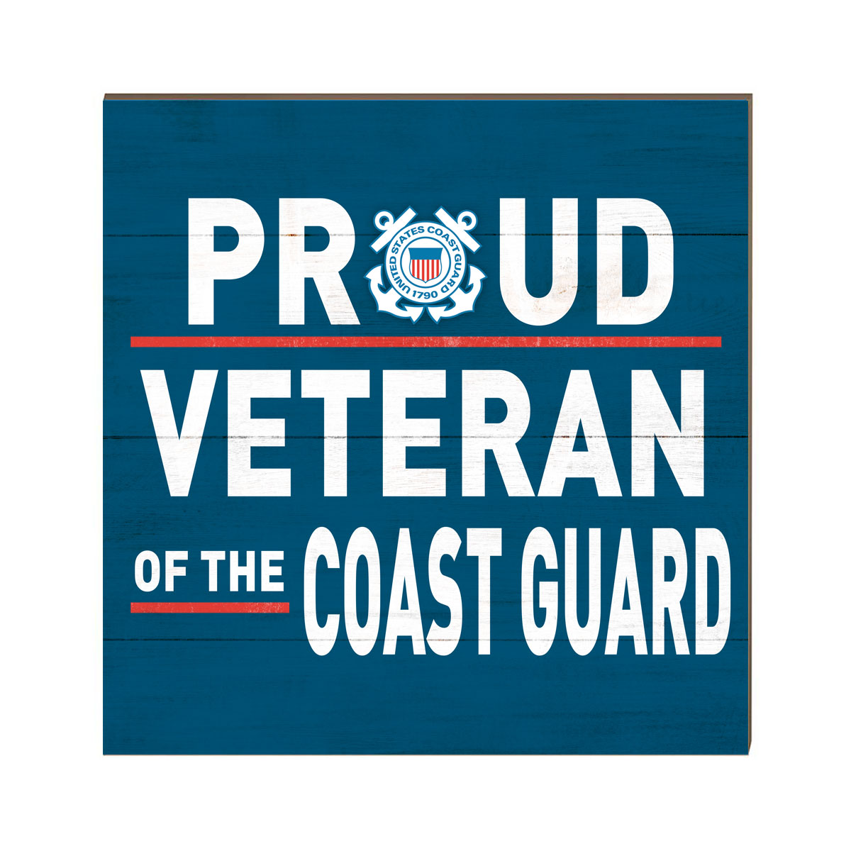 7.62 Design Coast Guard Targa Legno 25cm Blu Veteran