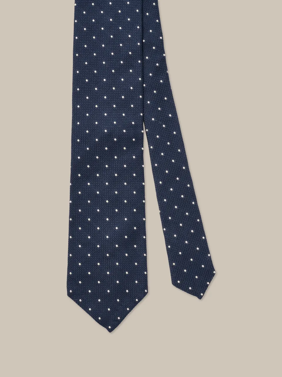 Robert Talbott Duvall cravatta seta grenadine blu