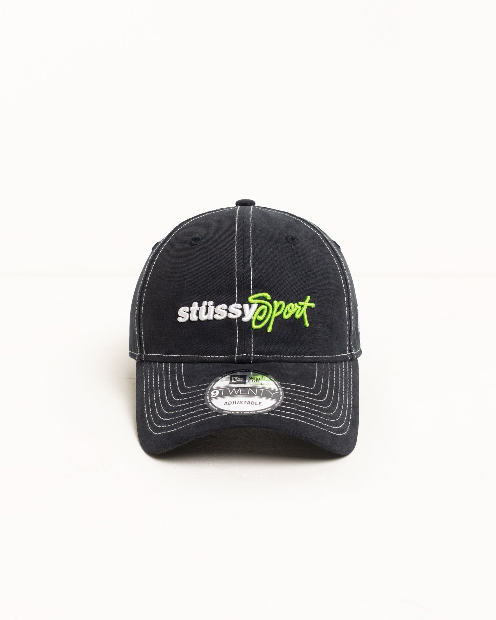 Stussy New Era 9Twenty Stussy Sport cappello nero cotone