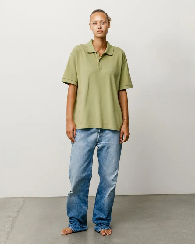 Stussy Classic Pique Polo polo Leaf cotone