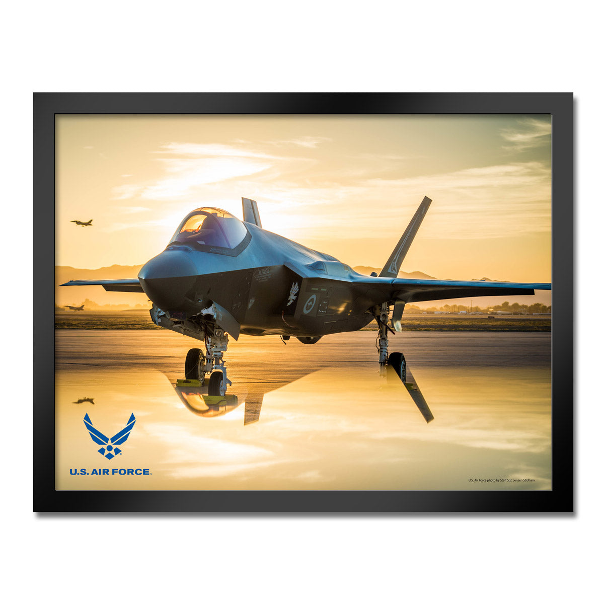7.62 Design F-35 Stampa Incorniciata 14x20 US Air Force
