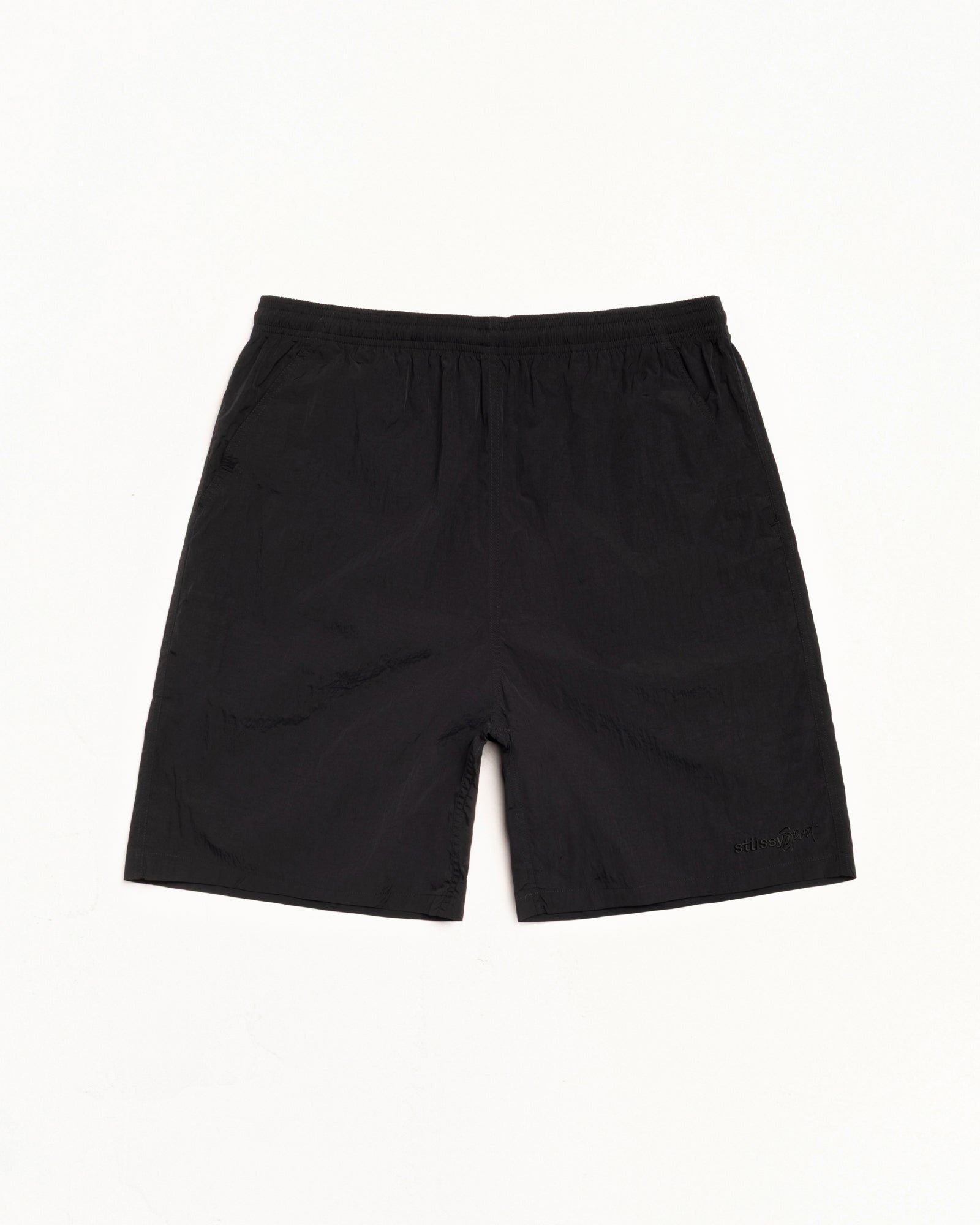 Stussy Nylon Court Short pantaloncini neri nylon leggero