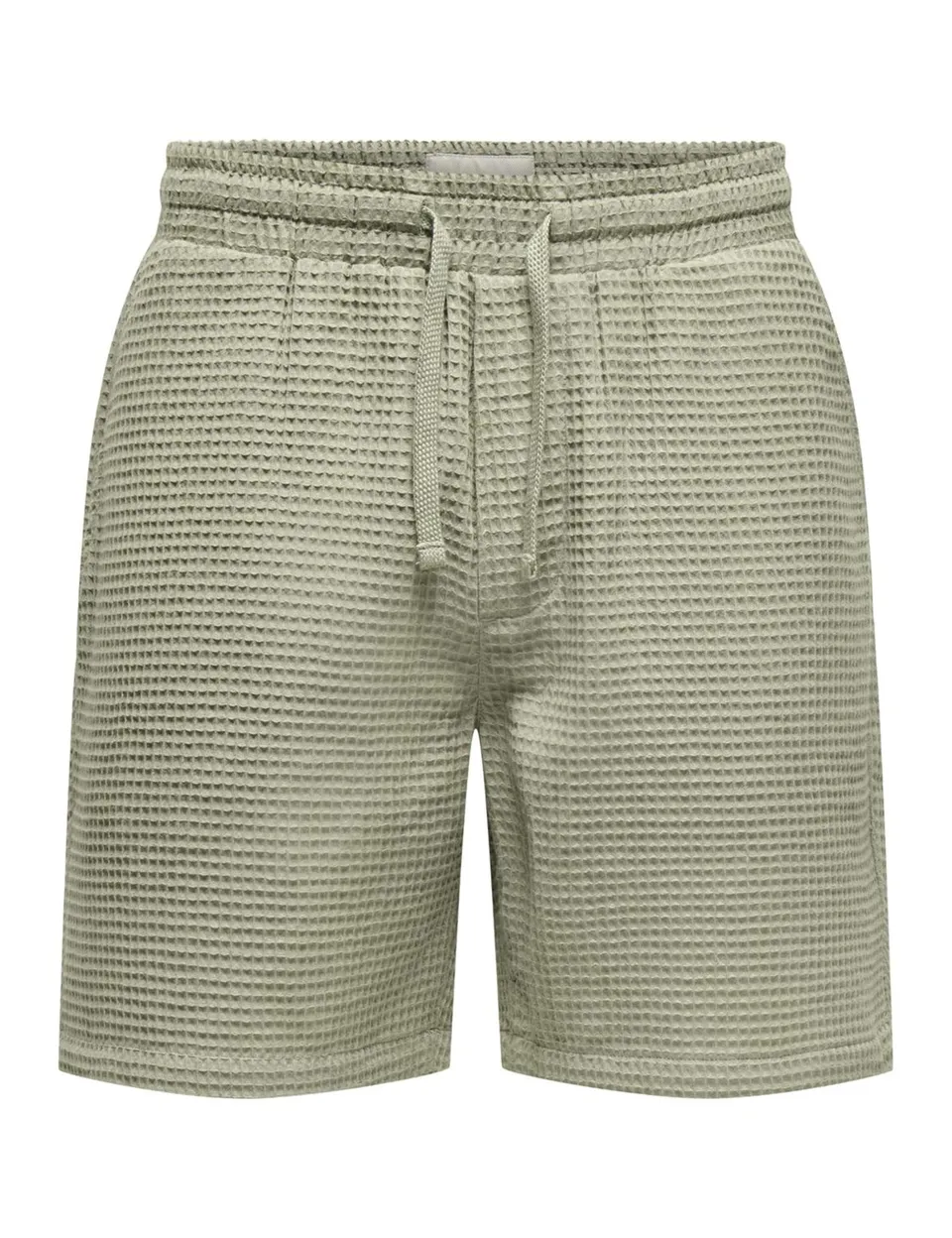 Only & Sons Onstel Savier Waffle 0326 pantaloncini uomo bianco antico