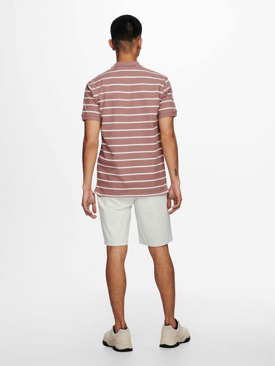 Only & Sons Onscooper Life Polo Uomo Cotone Bio a Righe