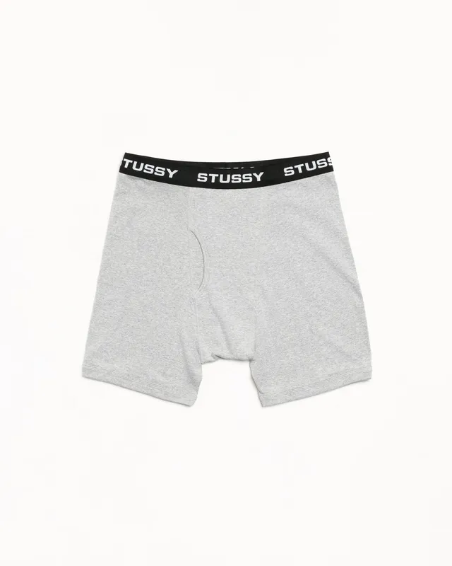 Stussy Boxer Briefs 3 Pack boxer grigio cotone