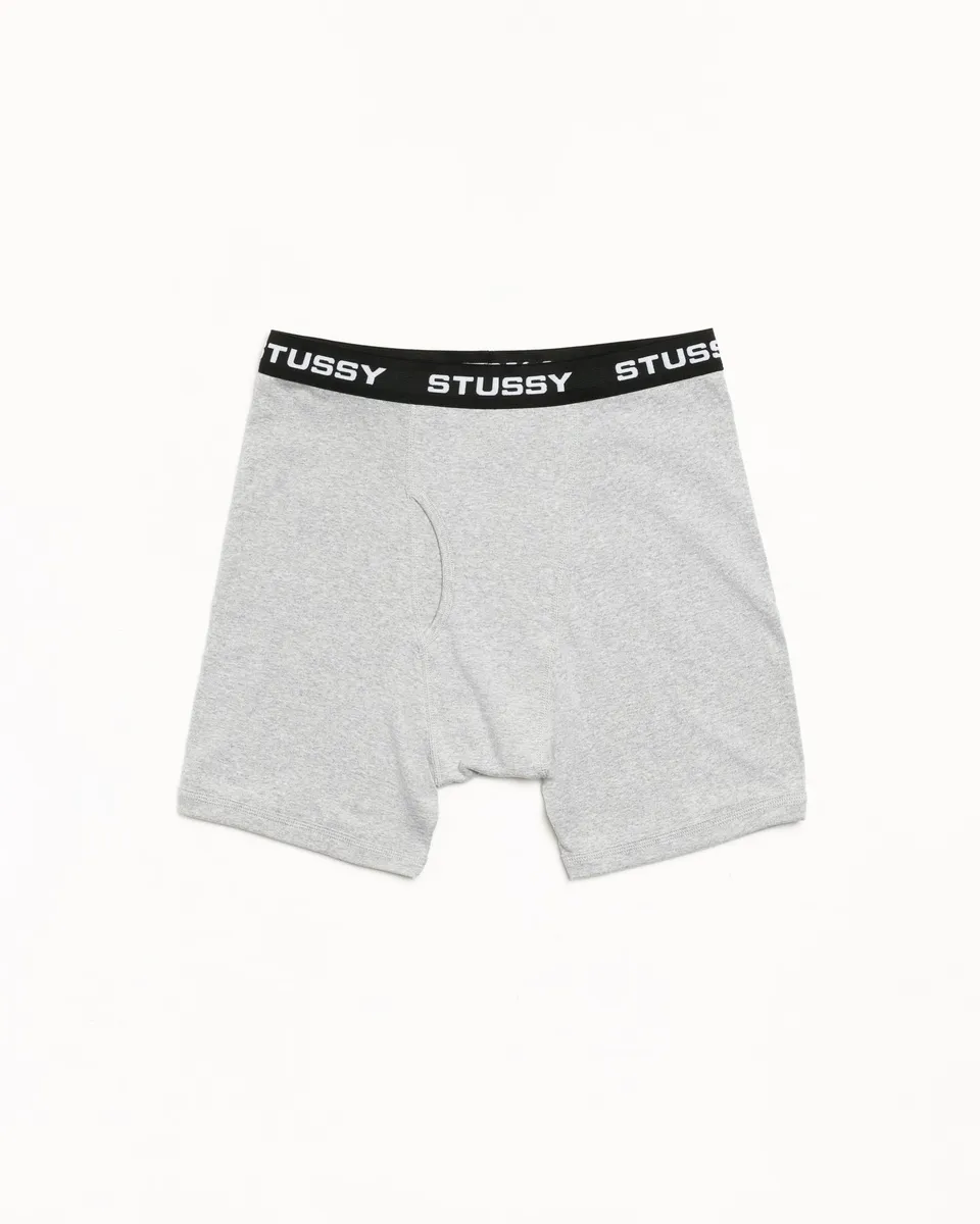 Stussy Boxer Briefs 3 Pack boxer grigio cotone