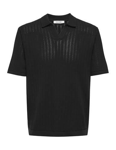 Only & Sons OnsMoon Reg 12 SS Split Polo Uomo Cotone Maniche Corte