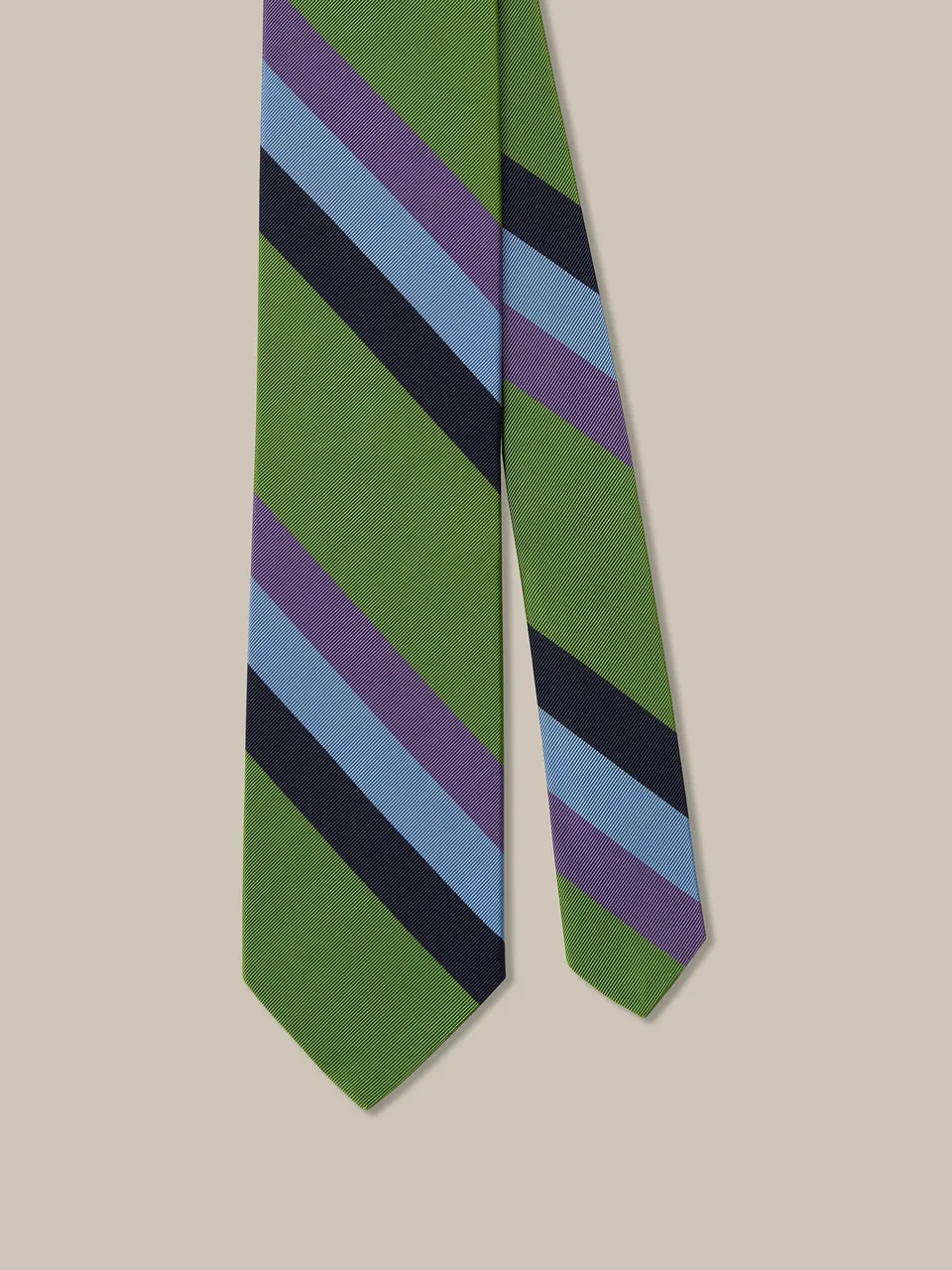 Robert Talbott Bold cravatta seta-cotone verde REG