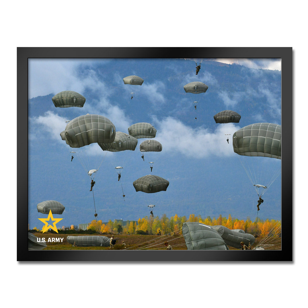 7.62 Design U.S. Army Paratroopers Stampa Incorniciata 14x20 Esercito