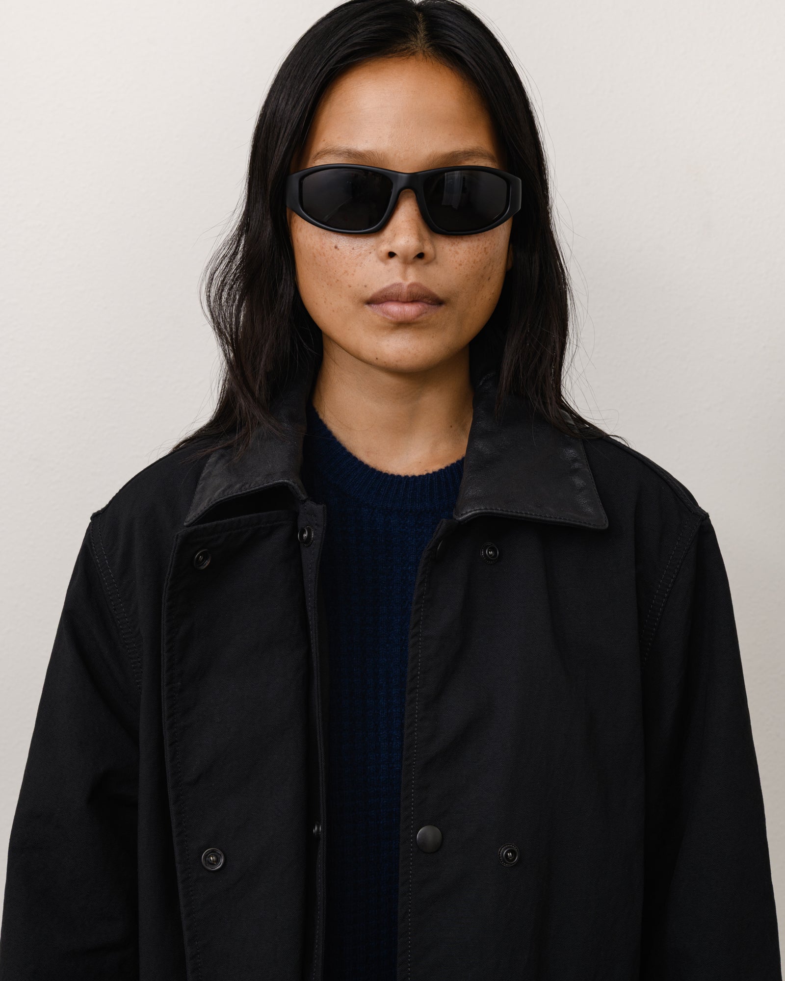 Stussy Leslie Sunglasses occhiali sole Matte Black polarizzati