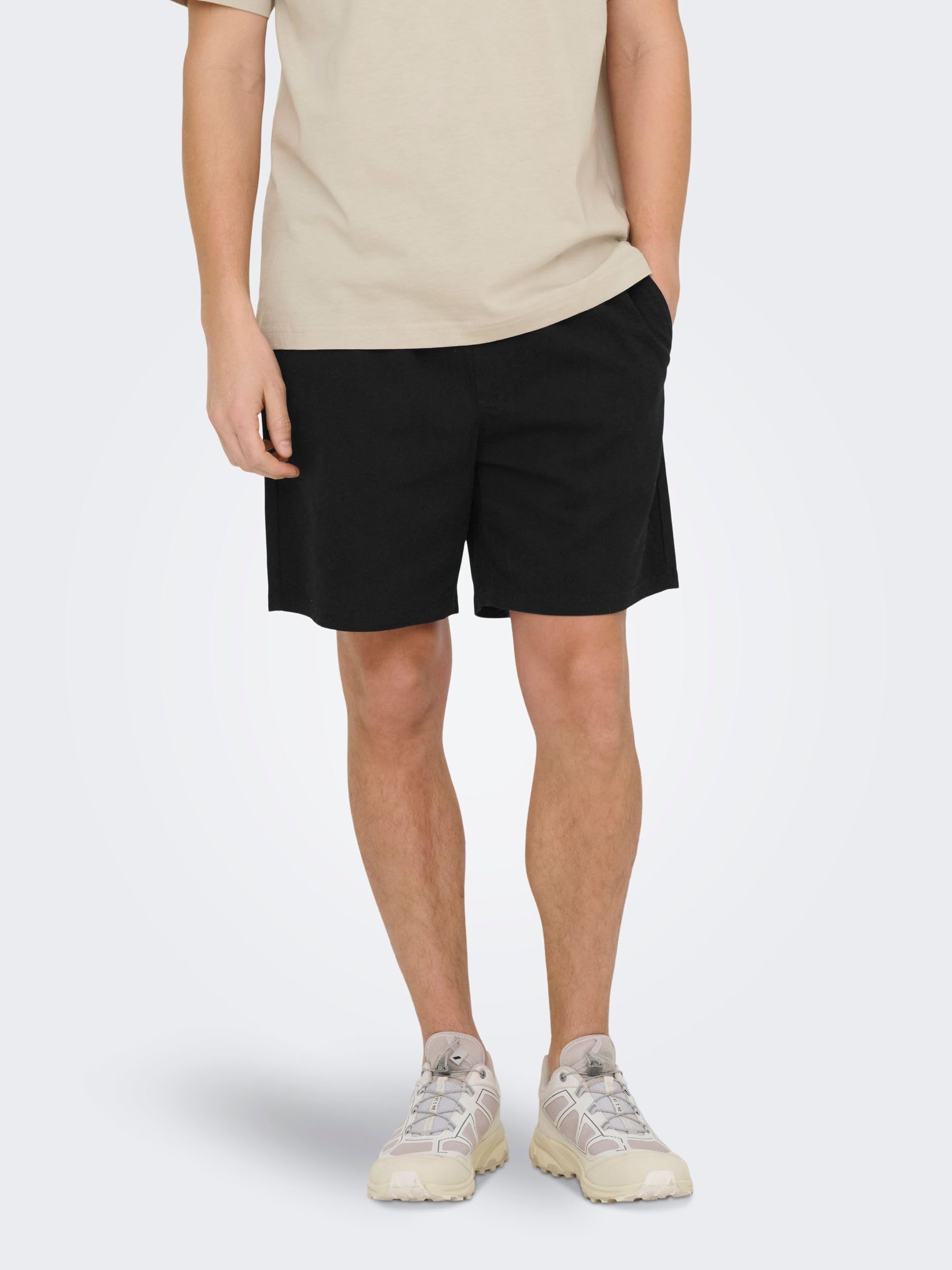 Only & Sons Onstel 0241 Noos Shorts Uomo Nero