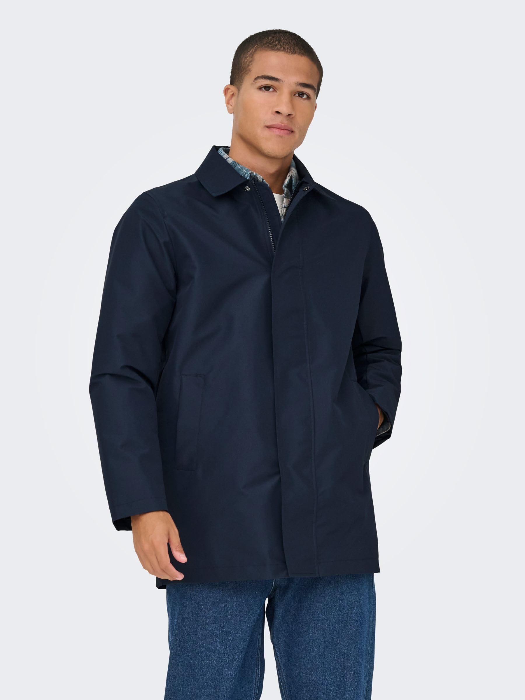 ONLY & SONS Onshall Coat Blazer Giacca Uomo L Blu Marine