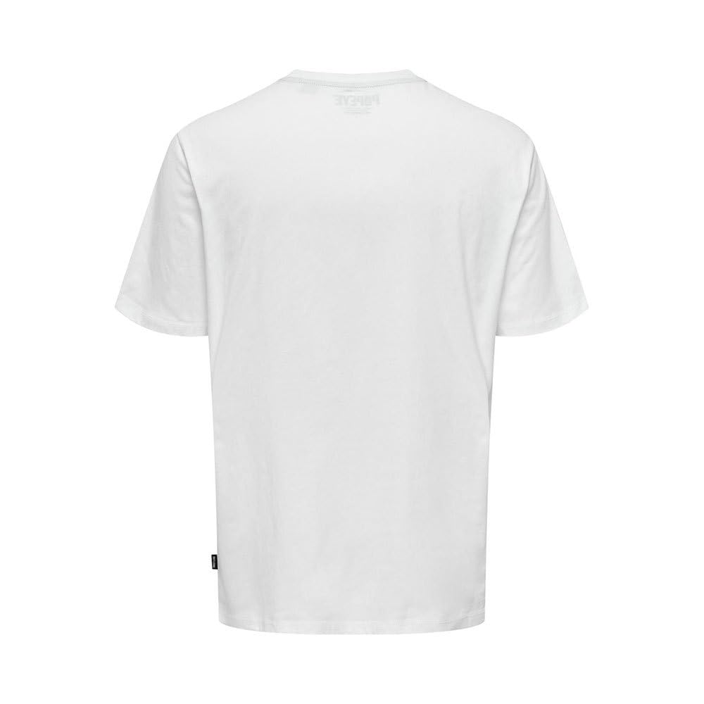 ONLY & SONS Popeye Life t-shirt M girocollo cotone bio