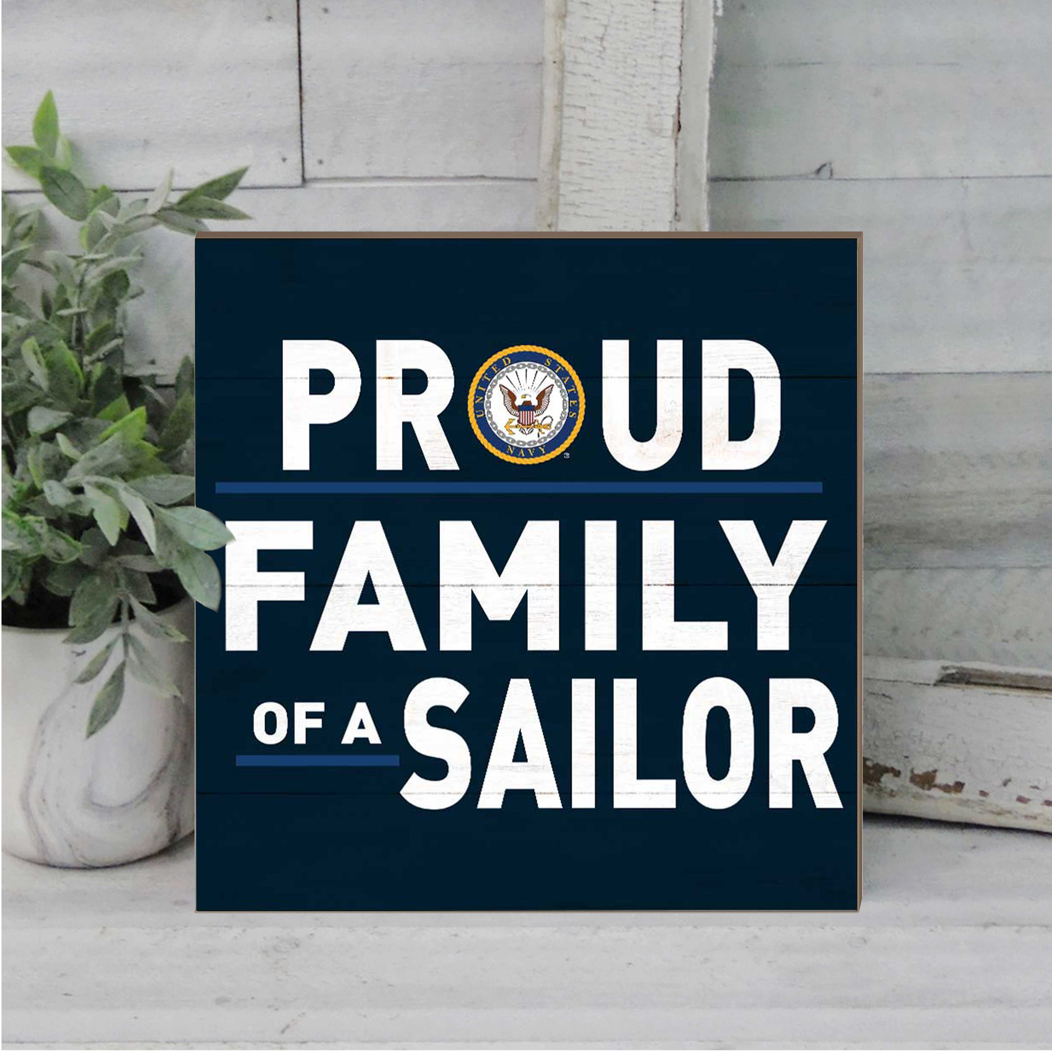 7.62 Design Navy Proud Family Targa Legno 10x10 MDF
