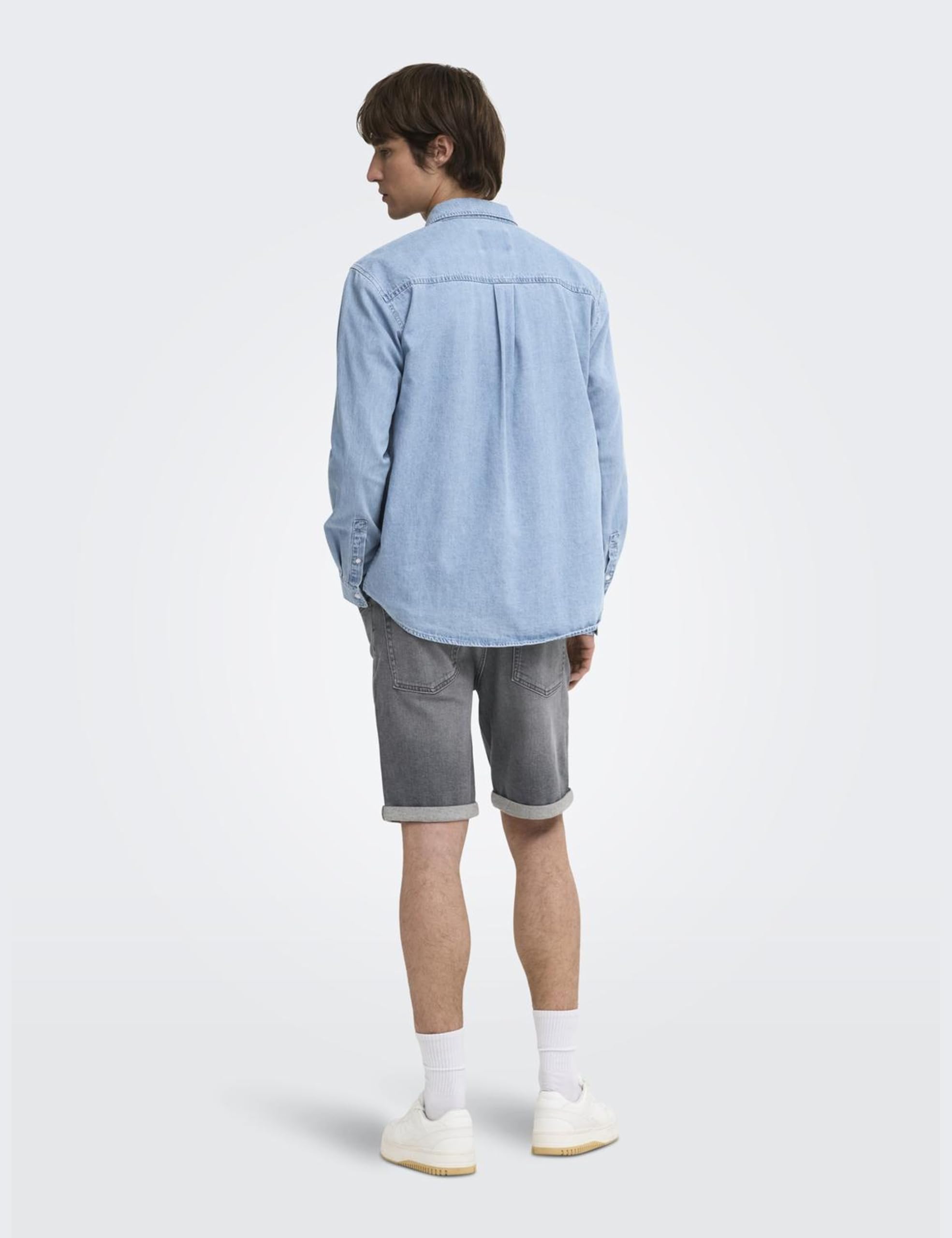 Only & Sons Onsorson Oxford Camicia Uomo Denim Blu