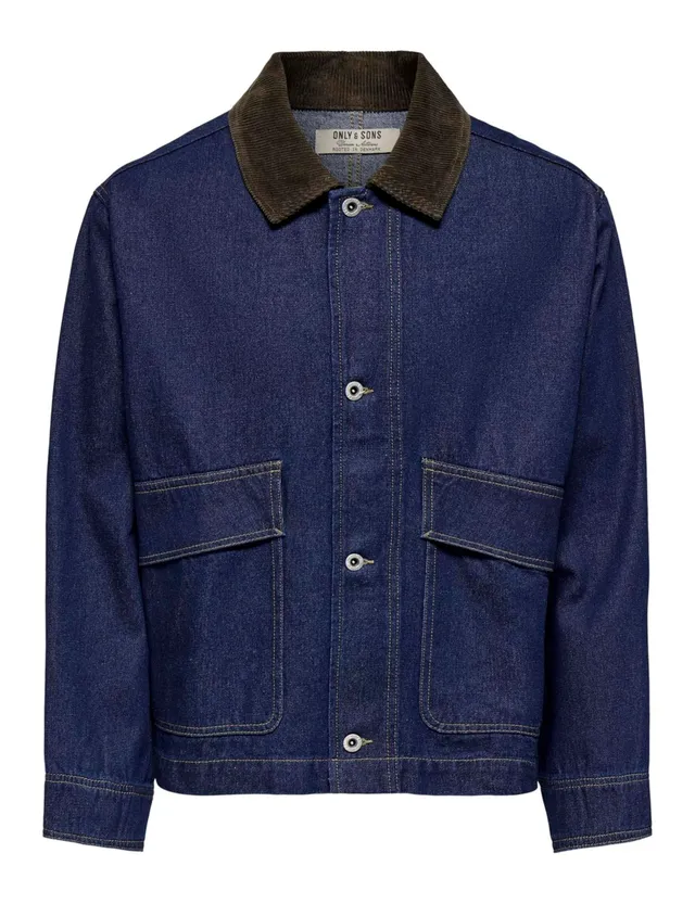 Only & Sons Onskaizen Rinse Giacca Denim Uomo XL Bottoni