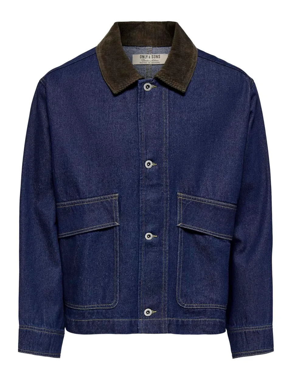Only & Sons Onskaizen Rinse Giacca Denim Uomo XL Bottoni