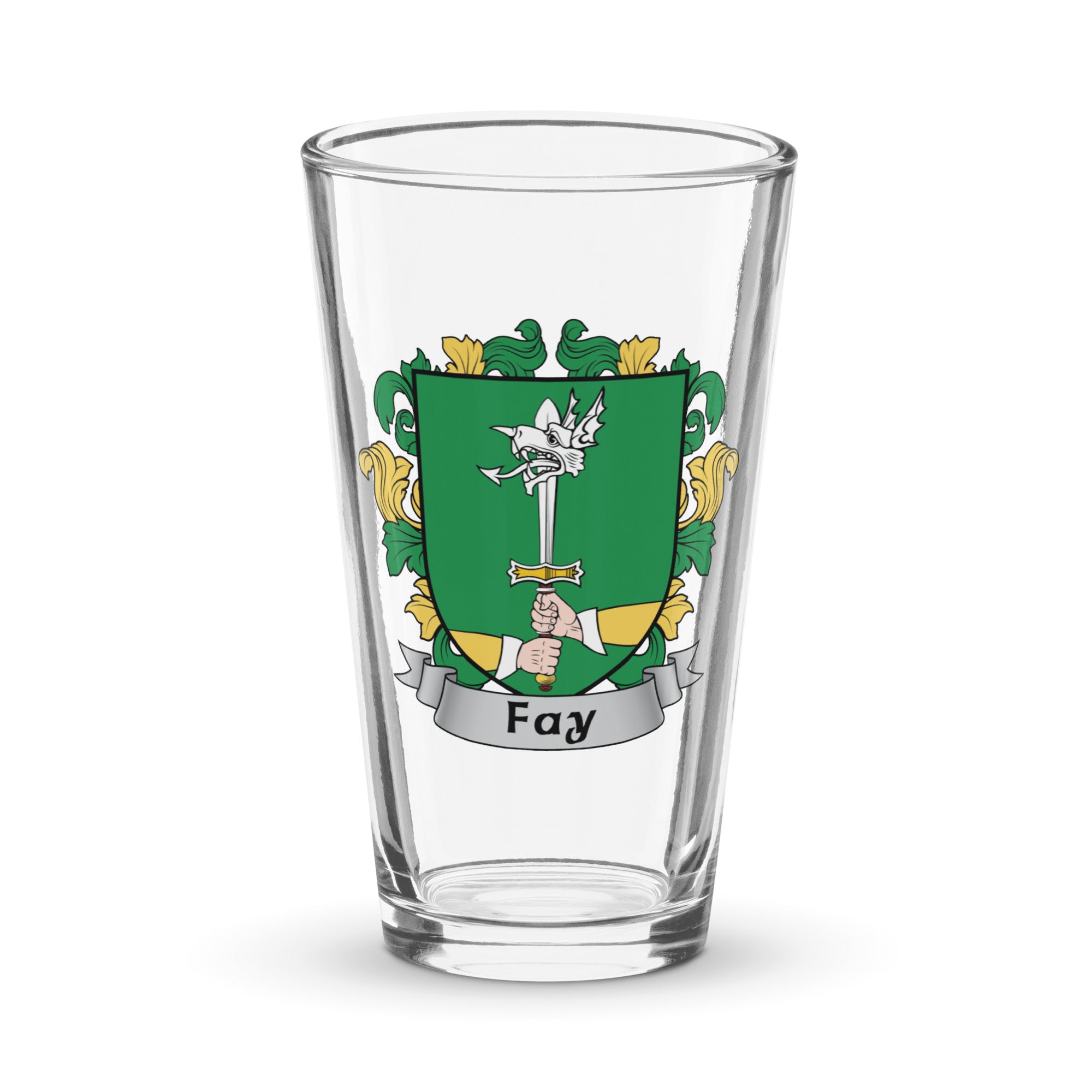 7.62 Design Fay bicchiere pinta 16oz stemma irlandese