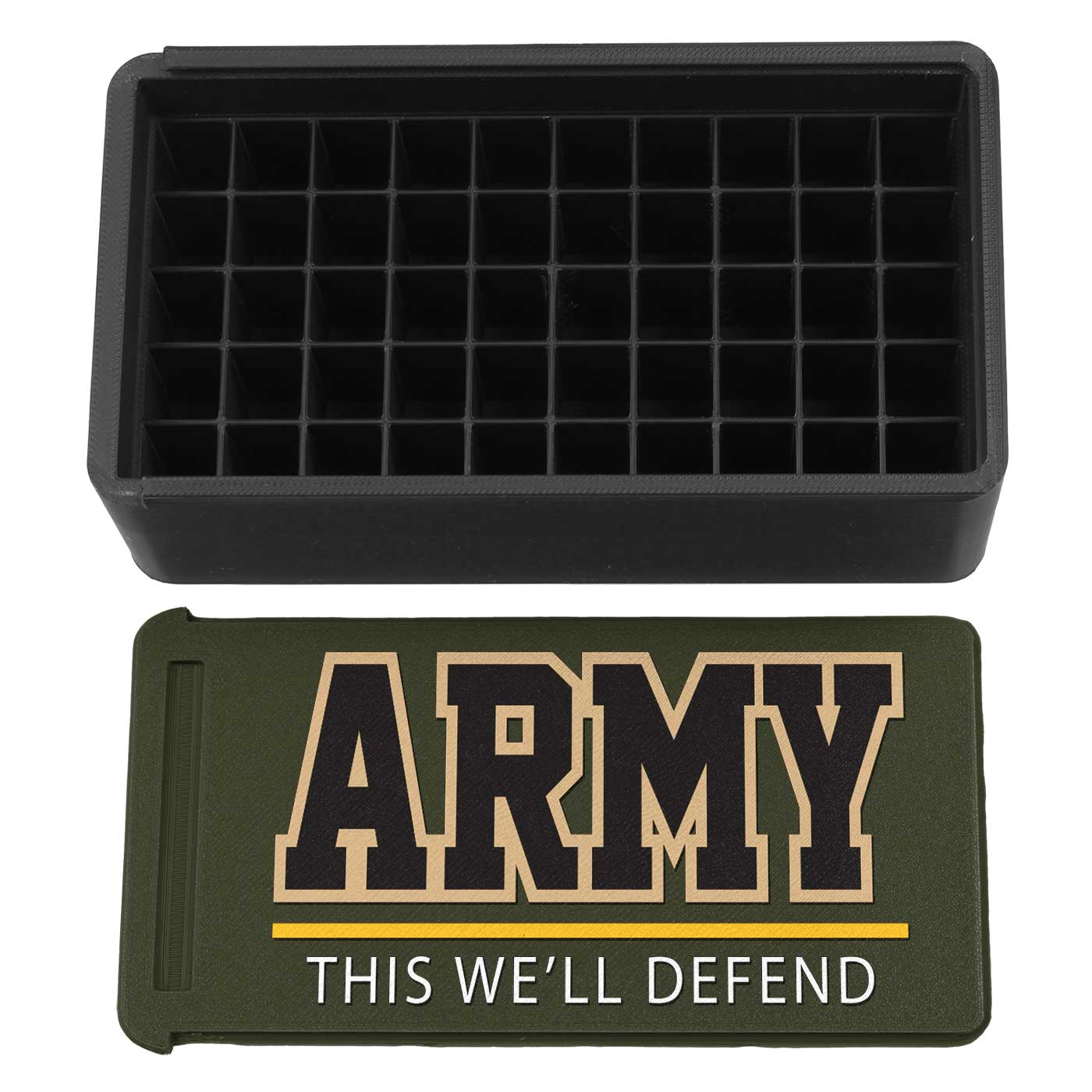 7.62 Design Ammo Boxes Scatola 3D Army 9mm 50 Colpi