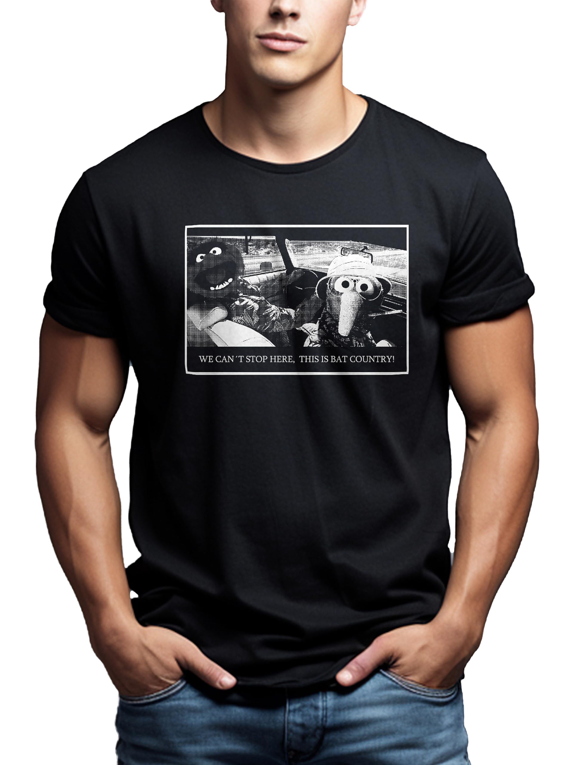 Makaya Fear And Loathing T-Shirt Uomo Nera Cotone