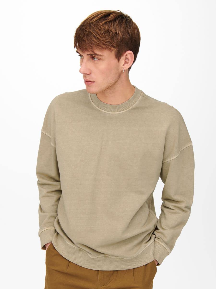 ONLY & SONS Onsron Life RLX felpa girocollo uomo