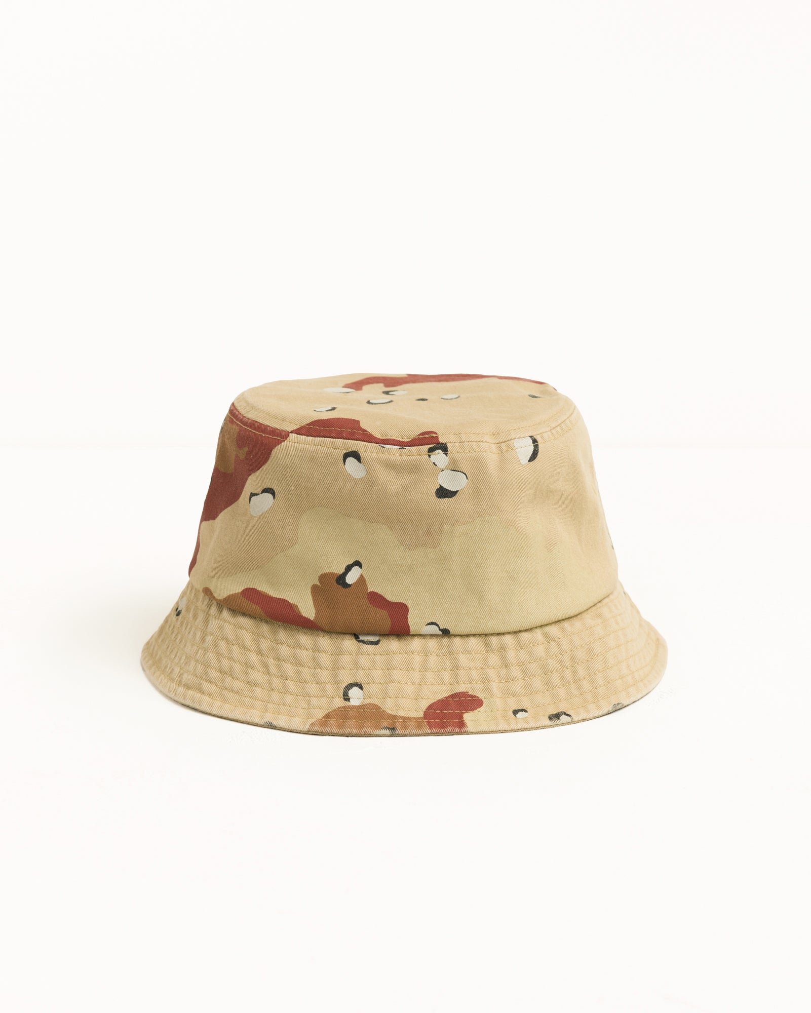 Stussy Stock Bucket Hat pescatore desert camo cotone