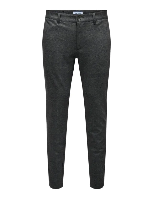 ONLY & SONS Mark Check Pantaloni chino uomo slim
