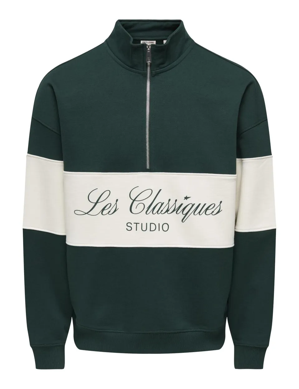 Only & Sons Onsles Classiques Ovz Felpa Uomo Mezza Zip