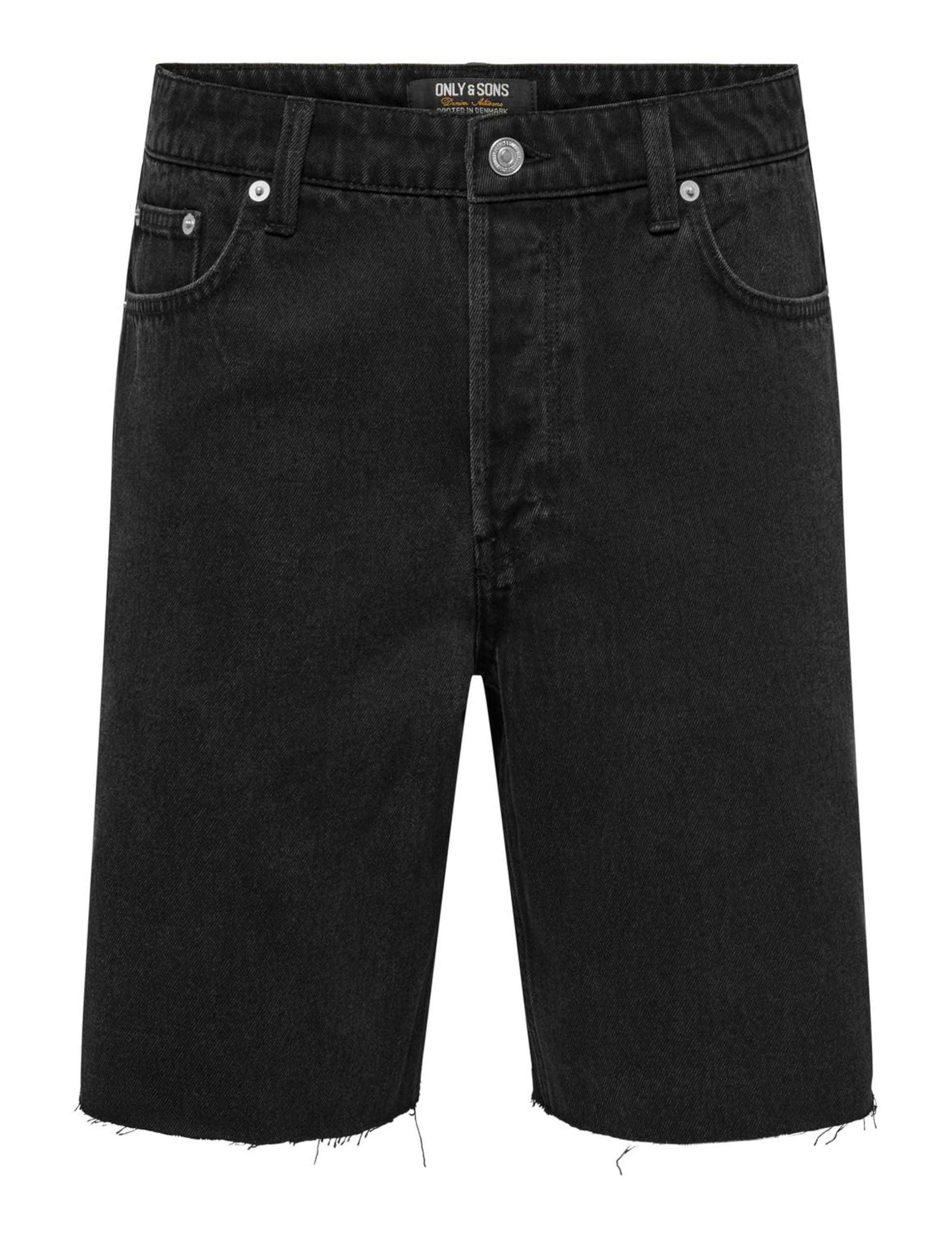 Only & Sons shorts denim uomo blu chiaro mix