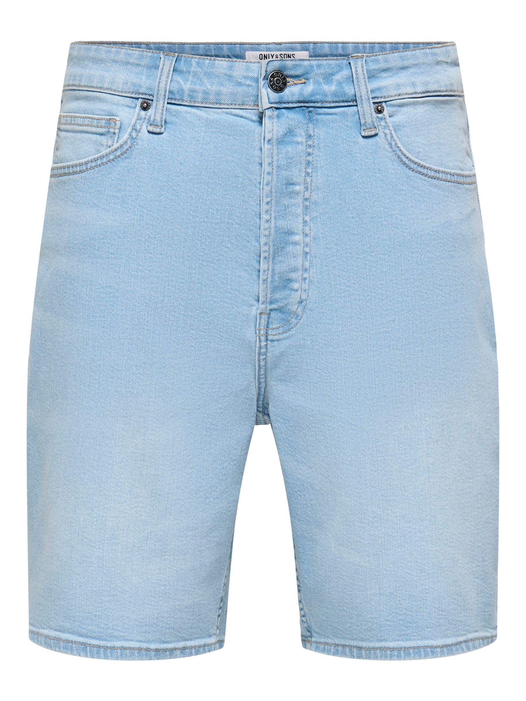 Only & Sons Onsfade Shorts Uomo Denim Azzurro XXL Loose Fit